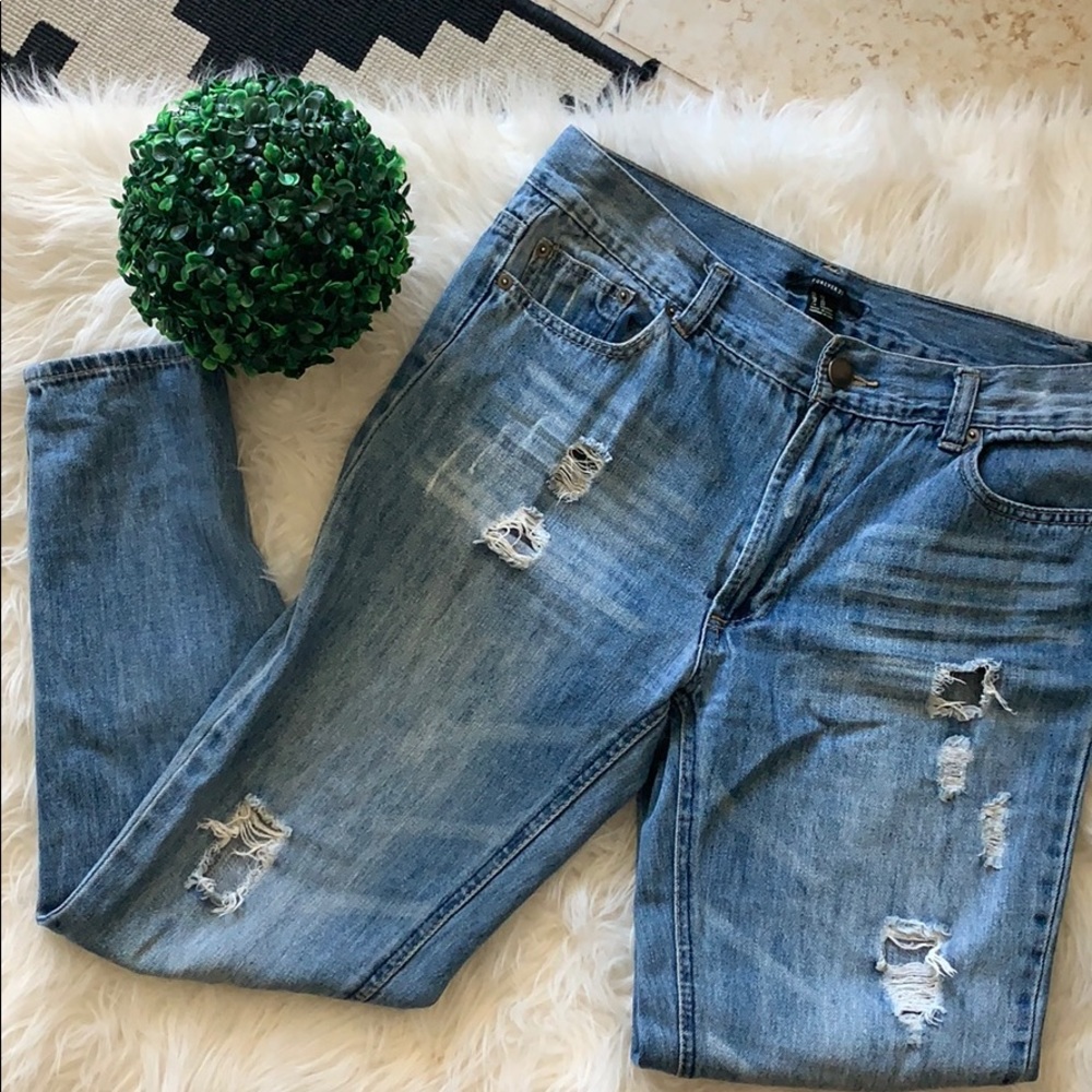 Forever 21 distress jeans